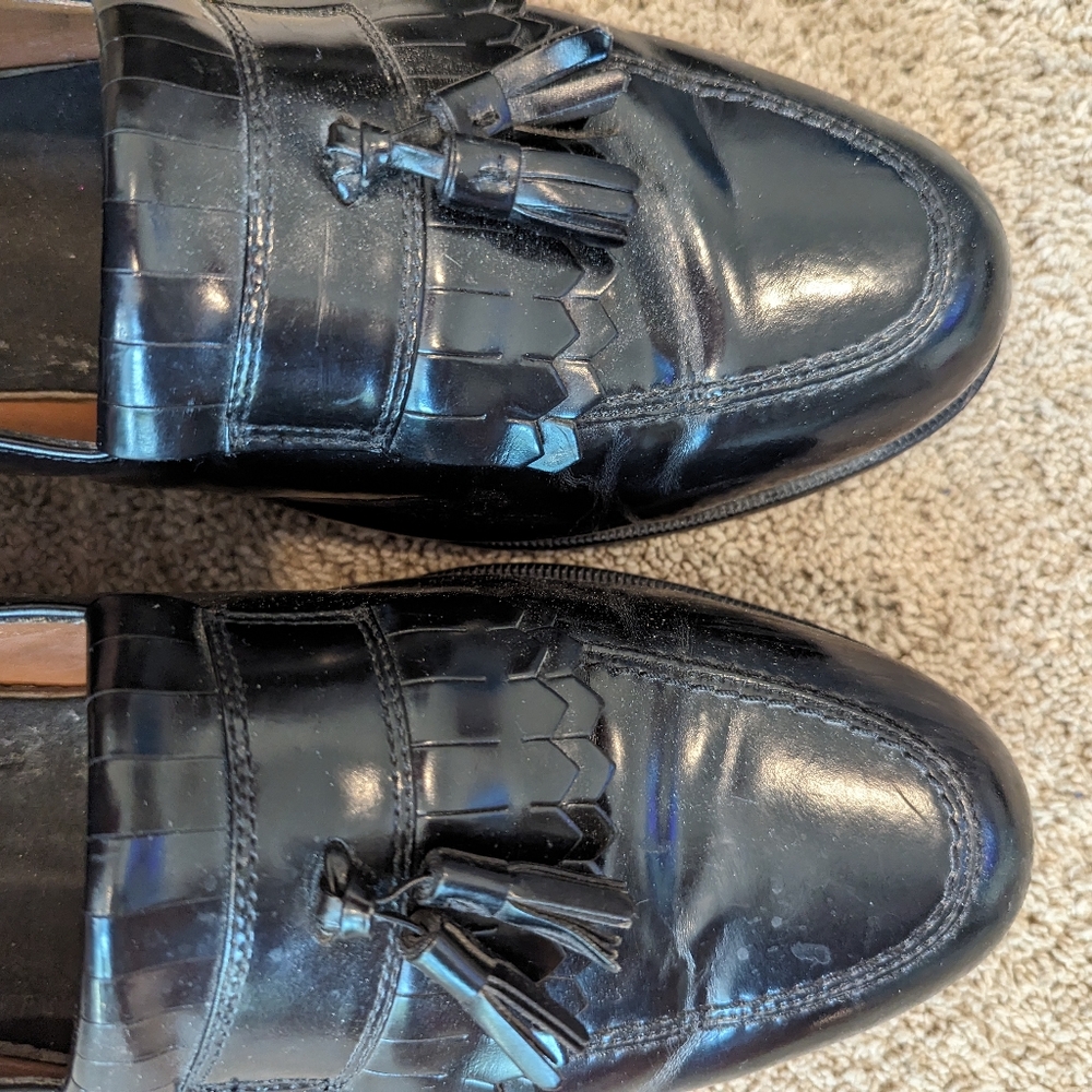 Bostonian Men's Black Leather Dress Shoes Size 13 M - Picture 2 of 5